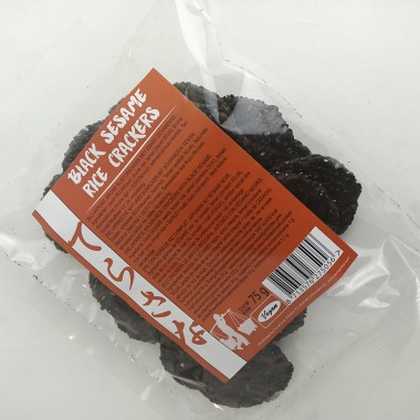 Crackers arroz integral con sesamo negro